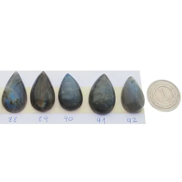 Labradoryt 23-36x14-22 mm łza (różne kamienie do wyboru)