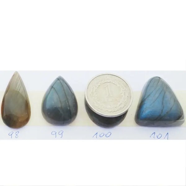 Labradoryt 23-36x14-22 mm łza (różne kamienie do wyboru)