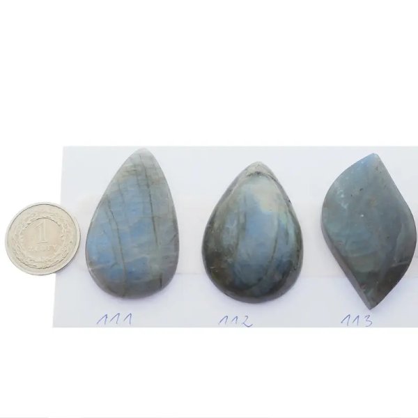 Labradoryt kaboszon 45-47x27-30 mm łza