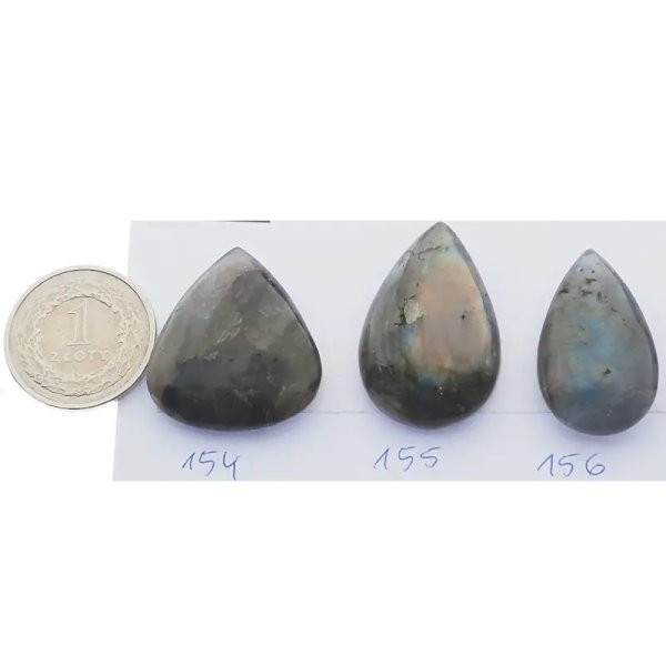 Labradoryt obustronnie wypukły 18-34x12-25 mm łza (różne kamienie do wyboru)