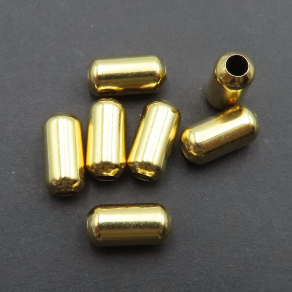 Srebro Złocone Ag - cylinder 12x6 mm 