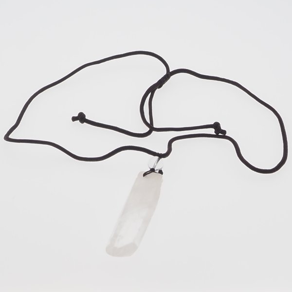 Surowy Kryształ - naszyjnik na sznurku  regulowanym