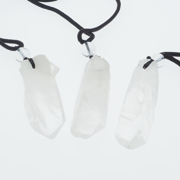 Surowy Kryształ - naszyjnik na sznurku  regulowanym