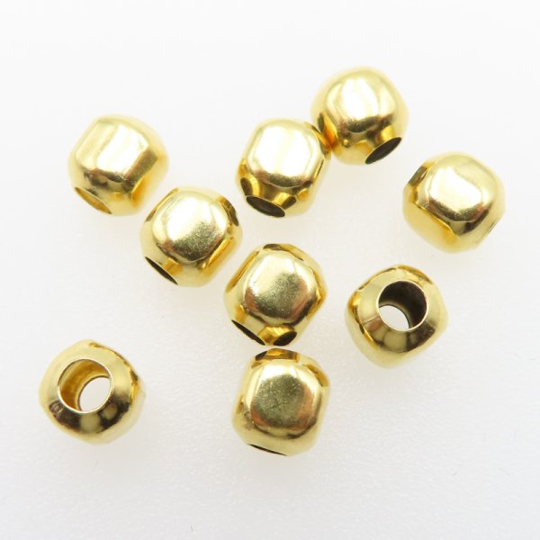 Srebro złocone Ag - przekładka 6x5,5mm  