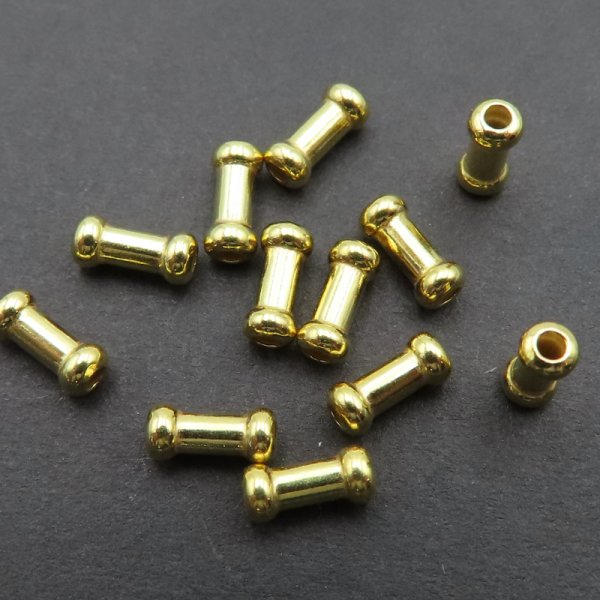 Srebro Ag złocone - przekładka rurka dystansowa 6x2,6 mm