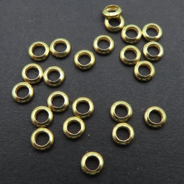 Srebro złocone Ag - oponka 3x1mm  