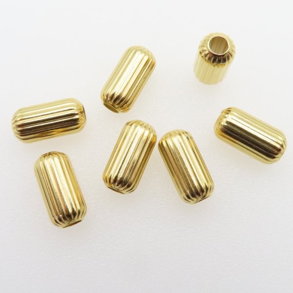 Srebro Złocone Ag - cylinder 10x5 mm 