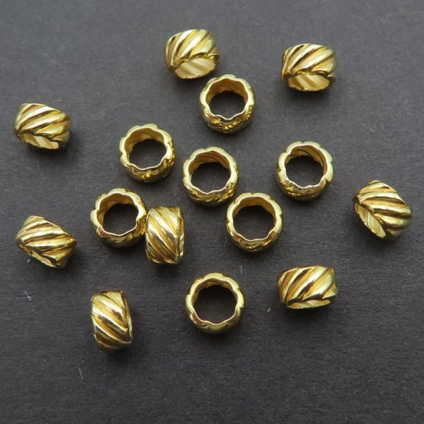 Srebro złocone Ag - oponka 4,5x2,5mm  