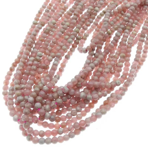 Rodochrozyt - kulki 3 mm (sznur)
