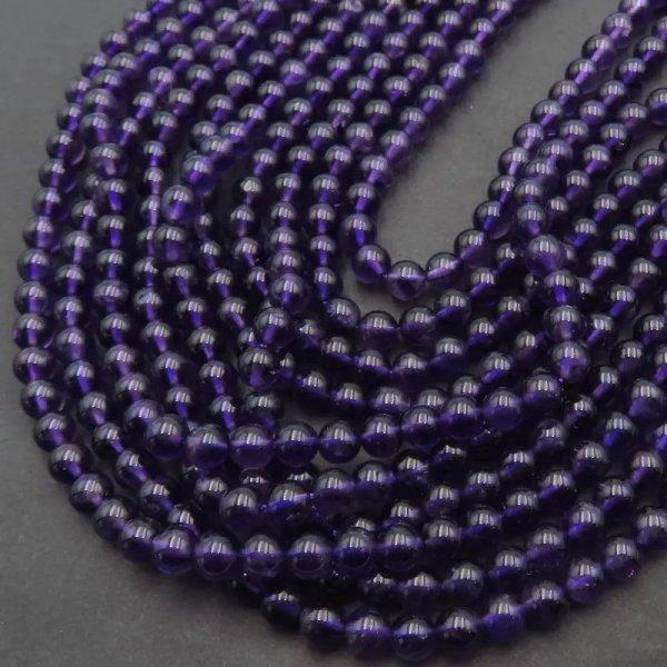 Ametyst kulki 6mm