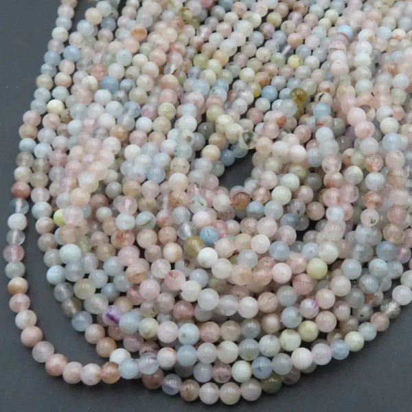 Morganit - kulki 4 mm (sznur)