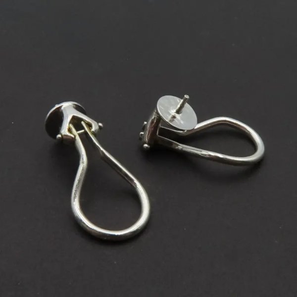 Srebro Ag - baza pod klipsy (para)