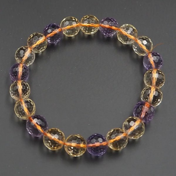 Ametryn fasetowany - bransoletka 