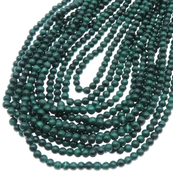 Malachit - kulki 4,3 mm (sznur)