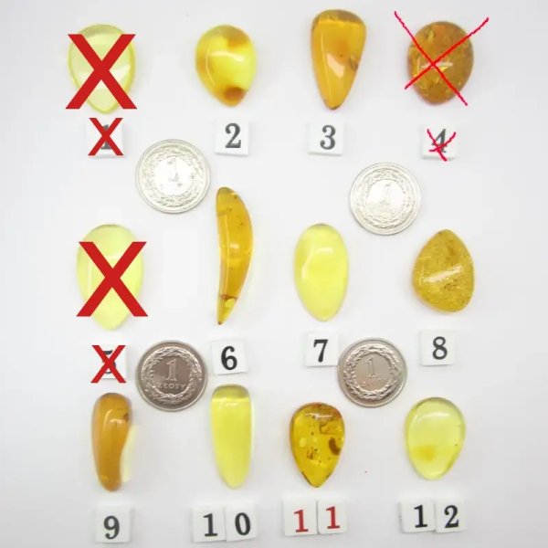 Koniakowy i cytronowy Bursztyn