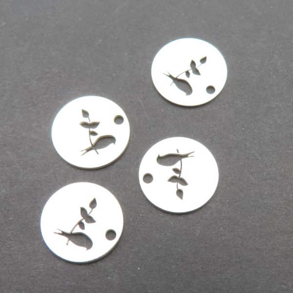 Srebro Ag - zawieszka ptaszek 10 mm