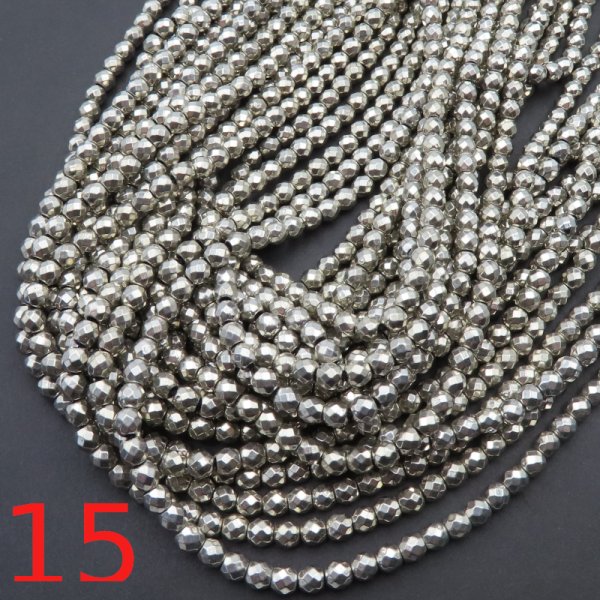 Hematyt złoty fasetowany 4mm (sznur) różne odcienie do wyboru