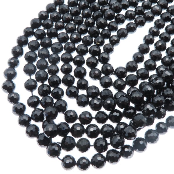 Spinel fasetowane kulki 6 mm (sznur)