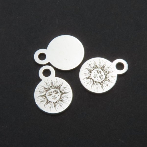 Srebro Ag - zawieszka słońce 6 mm