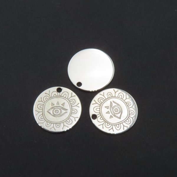 Srebro Ag - zawieszka oko proroka 12mm