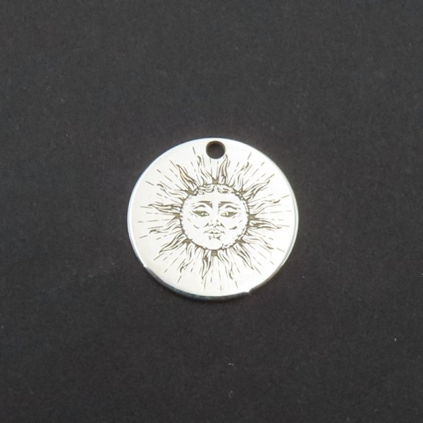 Srebro Ag - zawieszka słońce 12 mm