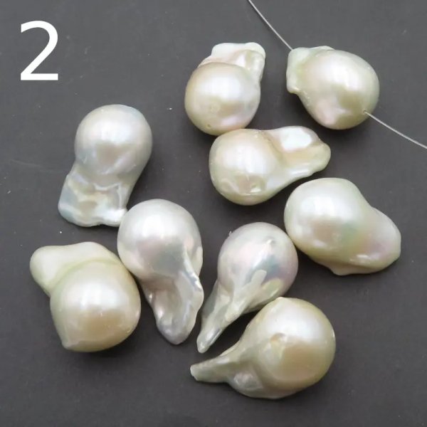 Perły Naturalne Hodowane białe - nieregularne, duże (sztuka)