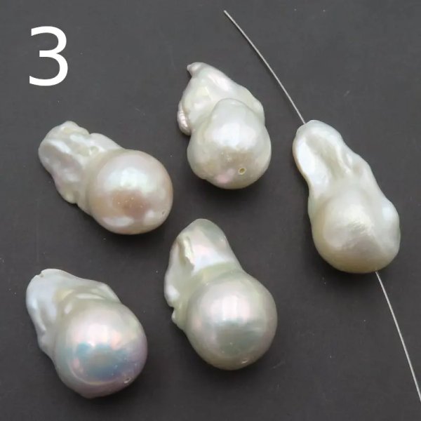 Perły Naturalne Hodowane białe - nieregularne, duże (sztuka)