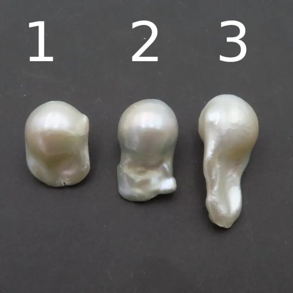 Perły Naturalne Hodowane białe - nieregularne, duże (sztuka)