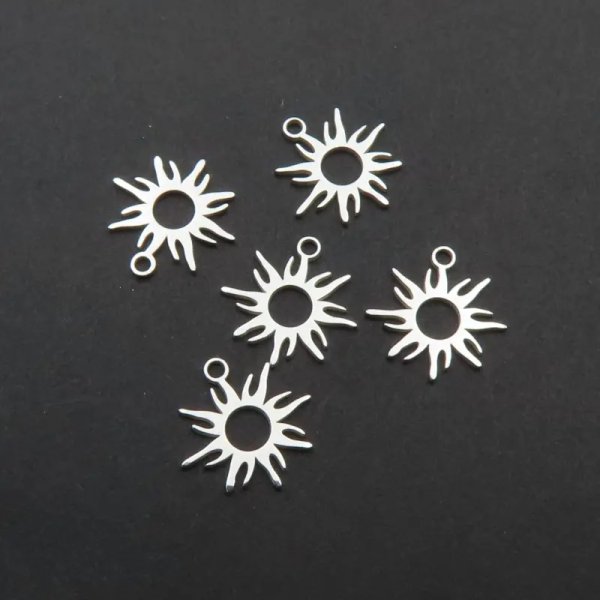Srebro Ag  - zawieszka słońce 10mm