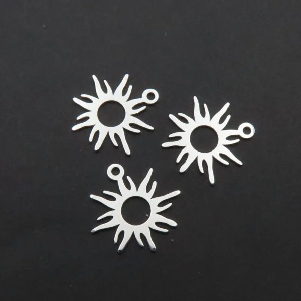 Srebro Ag  - zawieszka słońce 14mm