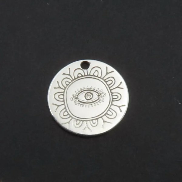 Srebro Ag - zawieszka oko proroka 12mm