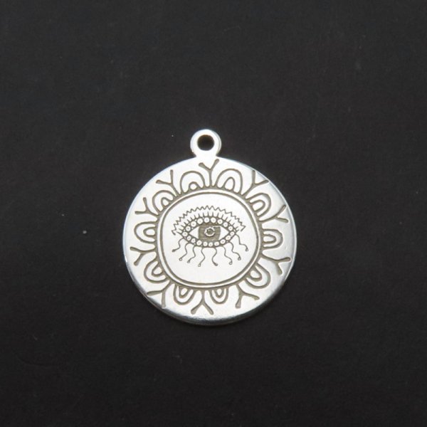 Srebro Ag - zawieszka oko proroka 14mm
