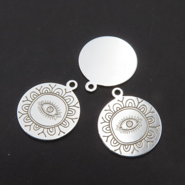 Srebro Ag - zawieszka oko proroka 14mm