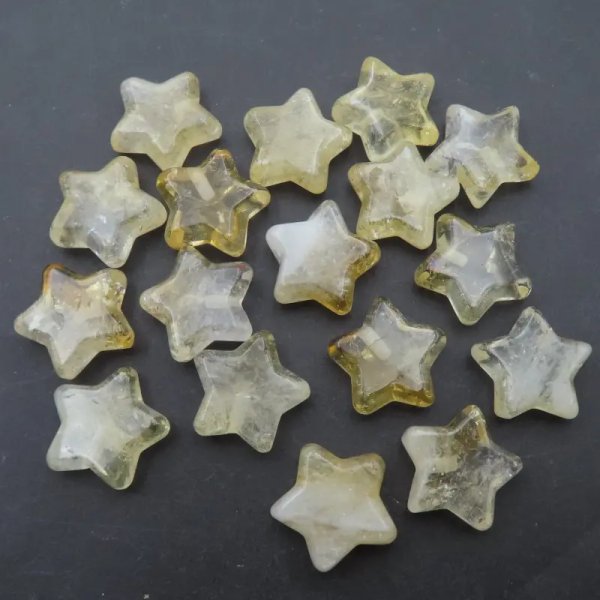 Cytryn (Lemon) polerowana gwiazda (sztuka)