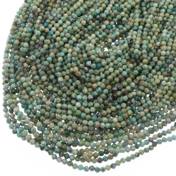 Turkus kulka fasetowana 4 mm (sznur)