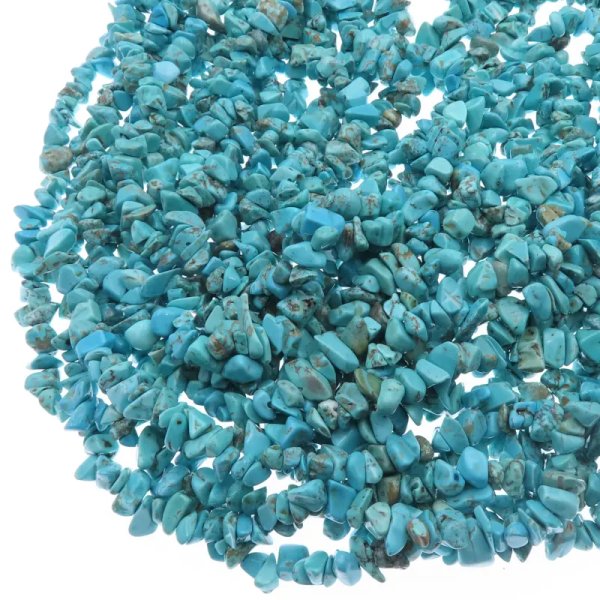 Turkus (howlit) polerowana sieczka 6-8mm (sznur 80 cm)