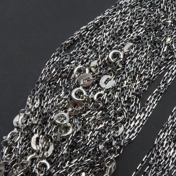 Łańcuszek Anker 45 cm - srebro oksydowane