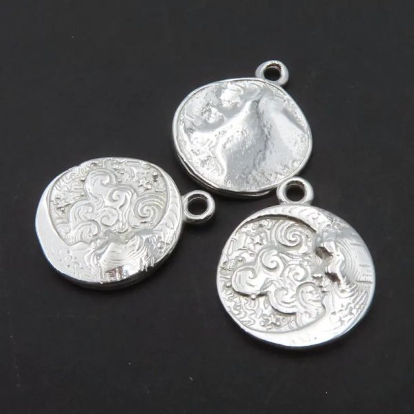 Srebro Ag - zawieszka księżyc 14,5 mm