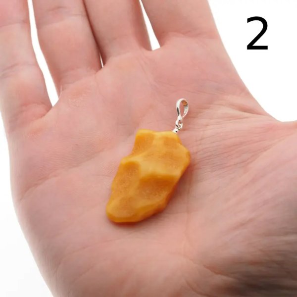 Surowy Naturalny Bursztyn i srebro - zawieszka z rzemieniem (różne kamienie do wyboru)