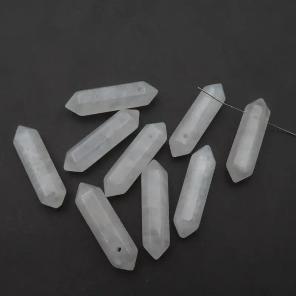 Kryształ Górski - sople wiercone 32x8 mm (sztuka)