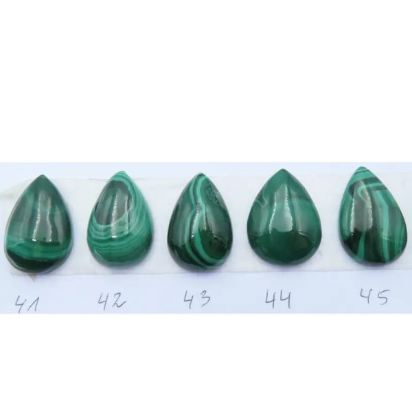 Malachit 24-25x16-18 mm łza (różne kamienie do wyboru)