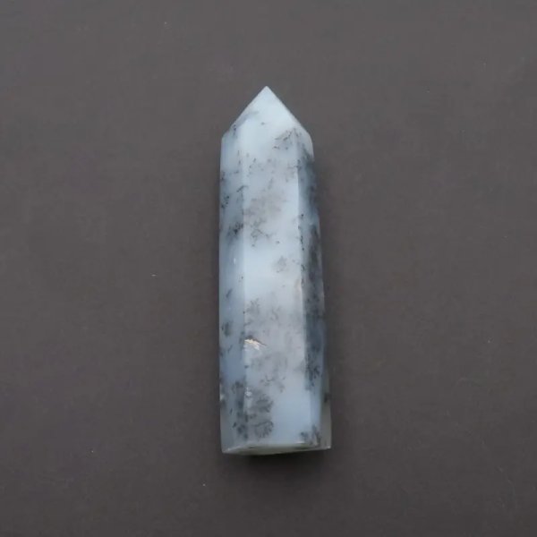 Agat Dendryt - obelisk (stożek) kolekcjonerski (sztuka)