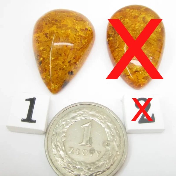 Koniakowy, cytrynowy i zielony Bursztyn z łuskami