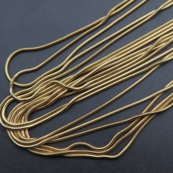 Łańcuszek Szczurzy Ogon - srebro Ag złocone 45cm