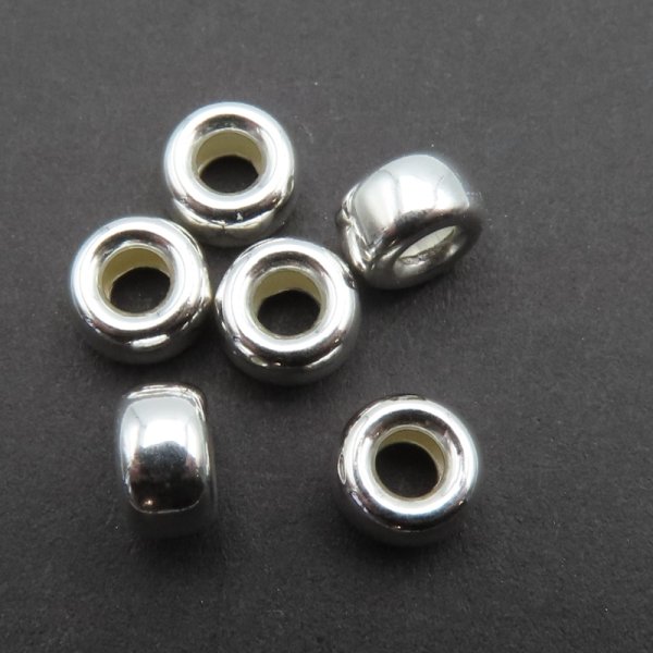 Srebro Ag - oponka 6x3,5mm  