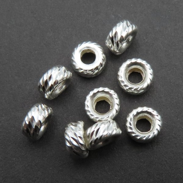 Srebro Ag - oponka ozdobna 5x3mm  