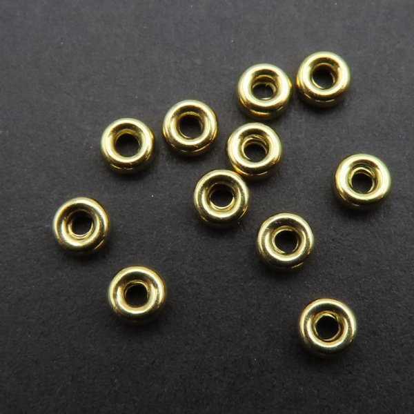 Srebro Ag Złocone - oponka 3,5x1,5mm  