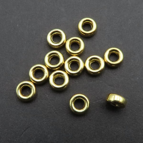 Srebro Ag Złocone - oponka 4x2mm  