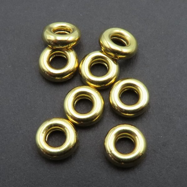 Srebro Ag Złocone - oponka 7x2,5mm  