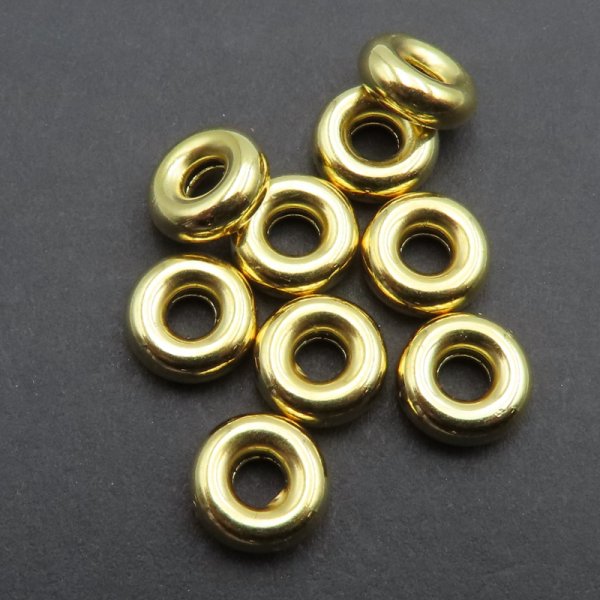 Srebro Ag Złocone - oponka 8x3mm  